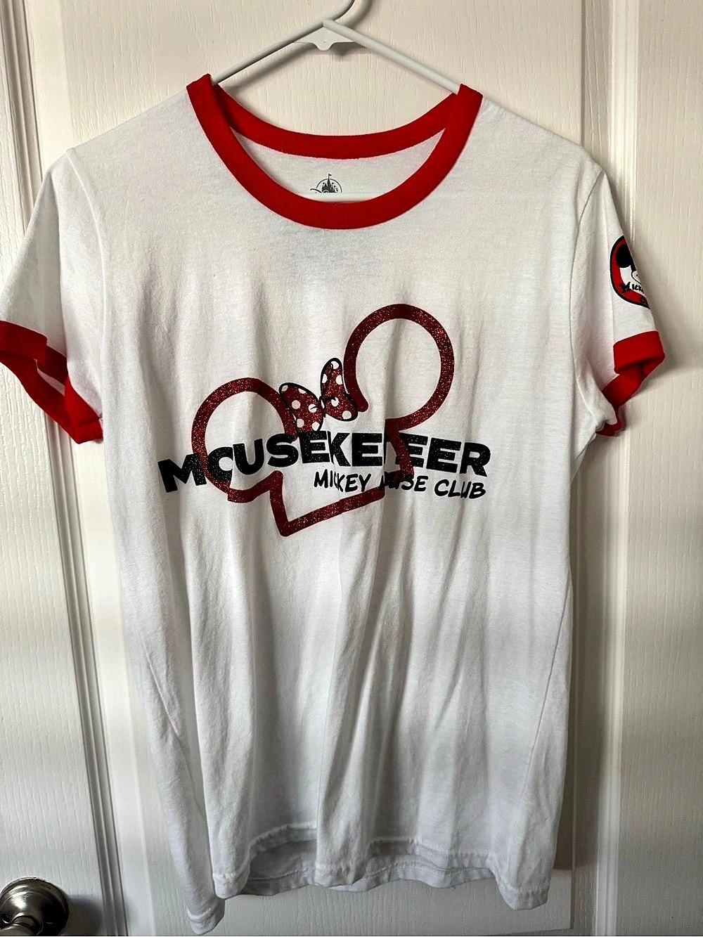 Disney Mickey Mouse Club graphic tee Graphic Tee in White & Red